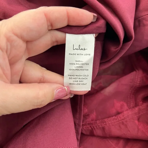 Lulu's Burgundy Maxi Dress - Picture 8 of 11